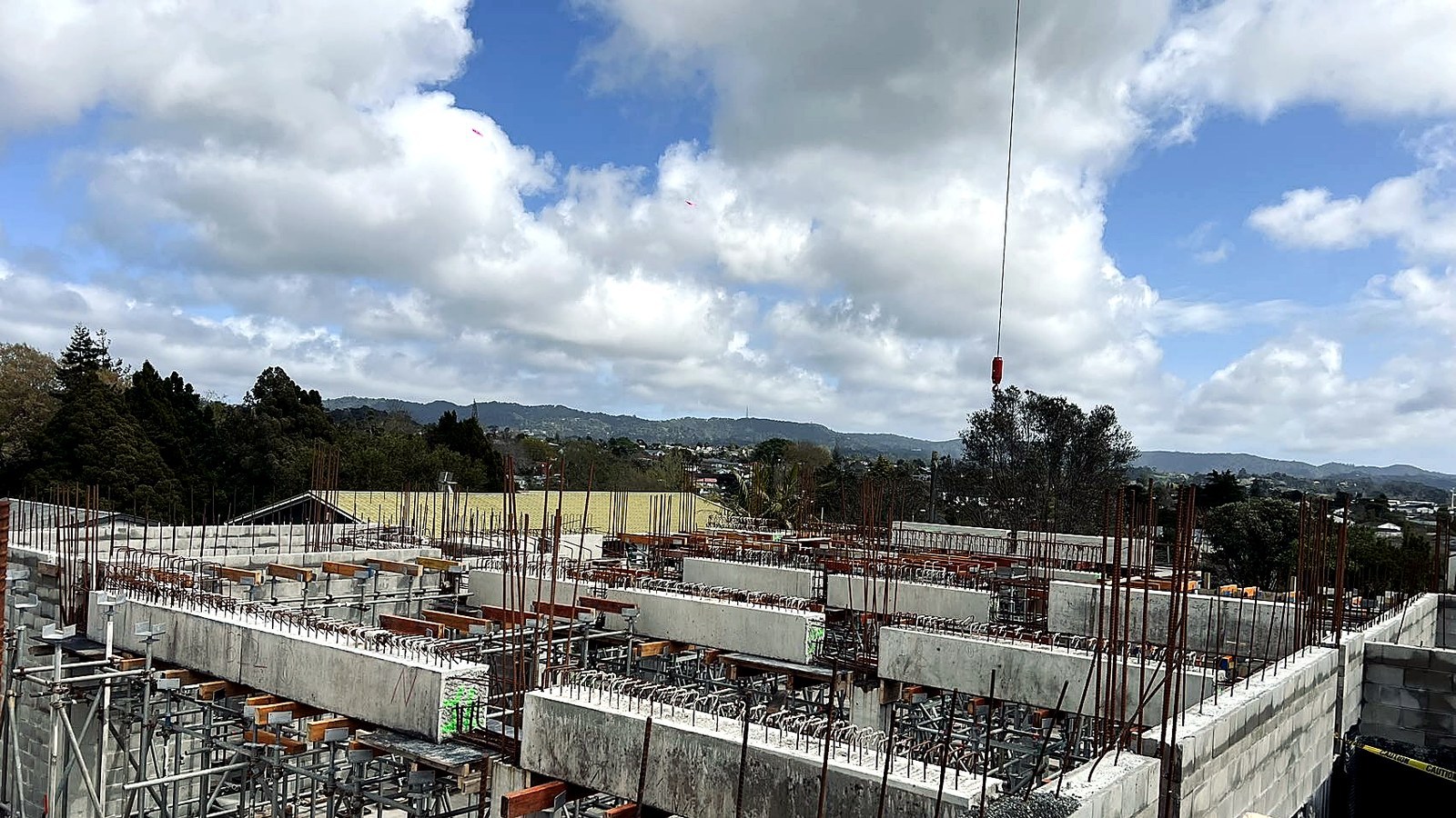Glendale Terraces precast structure with a clean coordinated site presentation
